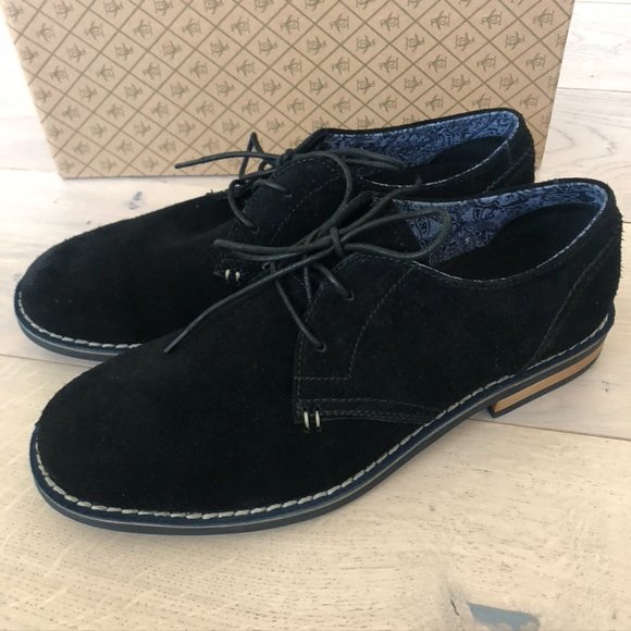 Penguin Waylon Black Suede Mens Oxford Size 10.5 main image 5